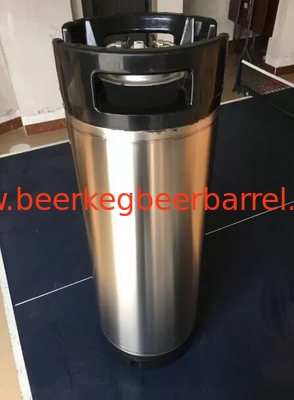 Home Brew 5 galones de barrica de acero inoxidable Logotipo personalizado con mango de goma