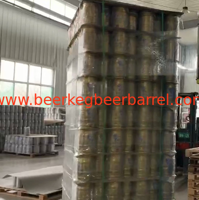 Pequeños barriletes de cerveza impresos 5L con la tapa del golpecito y del cierre para la cerveza